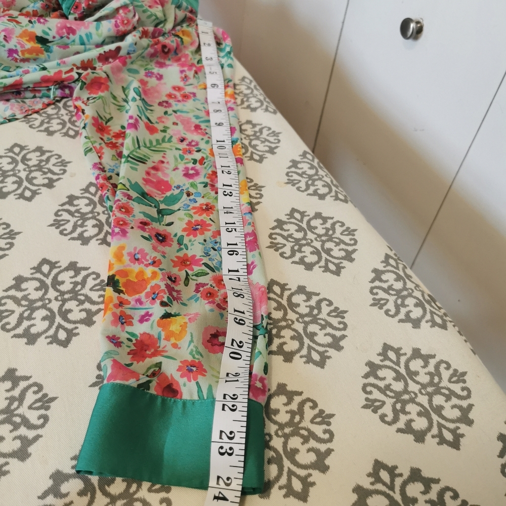 Modcloth Vibrant Floral Midi Dress with Green Details - Picture 7 of 8